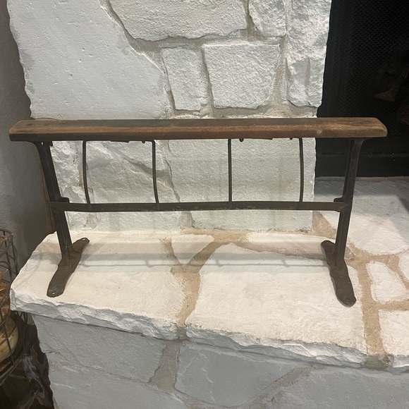 Other Antique Butcher Paper Dispenser Cast Iron Wood Gift Wrapping Roll Poshmark